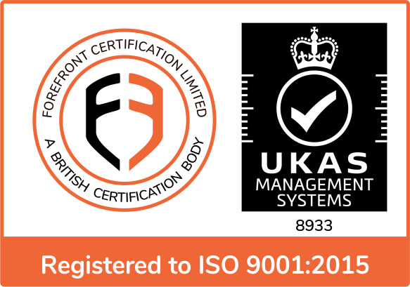 UKAS Certified to ISO 9001:2015 by Forefront Certification